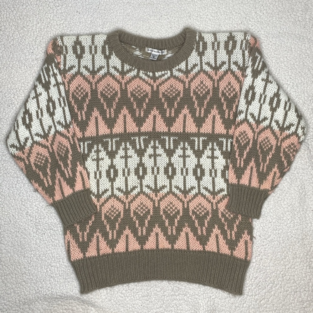 Vintage A Benedetto Acrylic Sweater: Size Medium